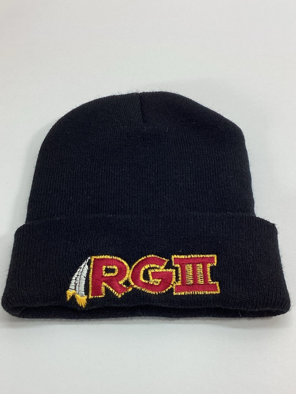 Washington Redskins RGIII Black Cuffed Knit Beanie